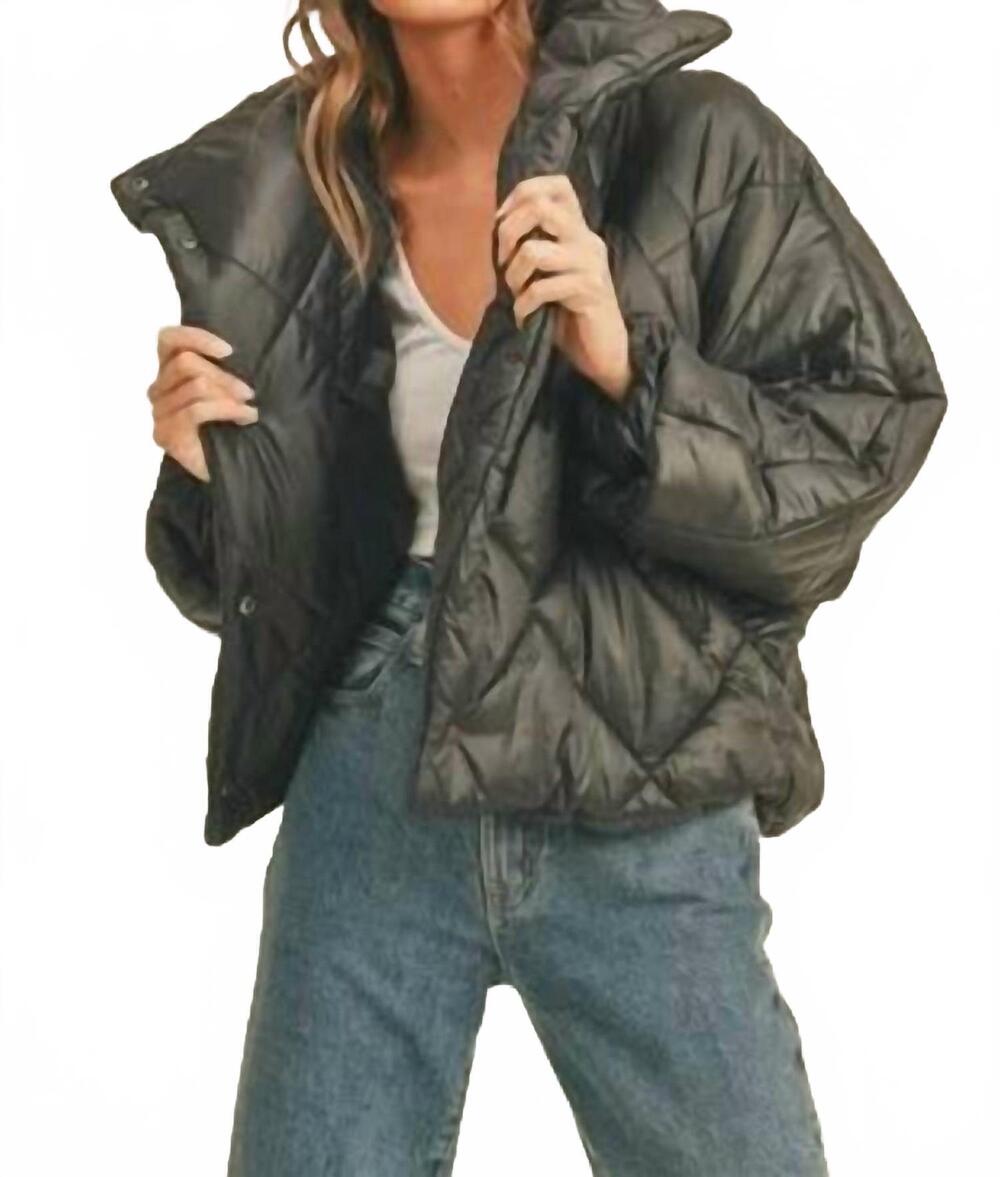 NEW MIOU MUSE quilted nylon jacket in black